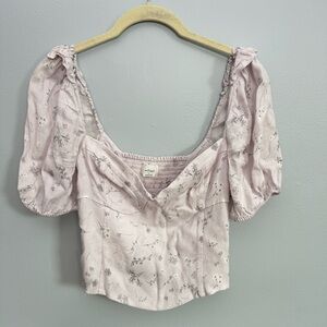 Wilfred Pastel Purple Floral Top